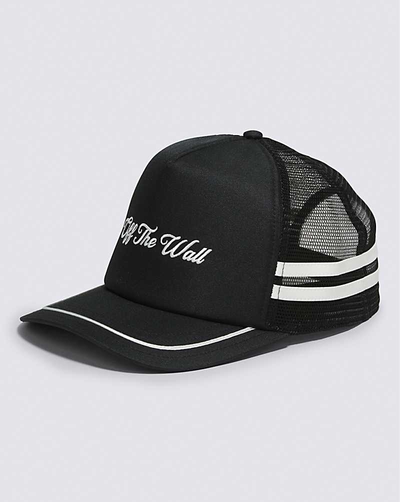 Vans Script Trucker Hüte Herren Schwarz | Österreich QVXKEN893