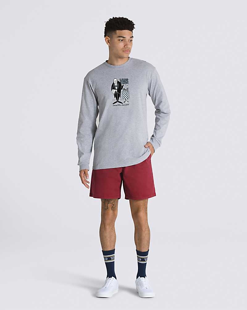 Vans Served Hot Long Sleeve T-Shirt Herren Grau | Österreich RUSEXP139