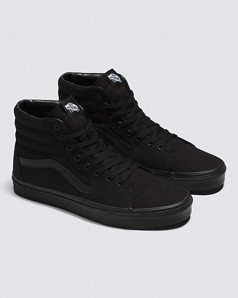 Vans Sk8-Hi Canvas Schuhe Damen Schwarz | Österreich TBNFWP103