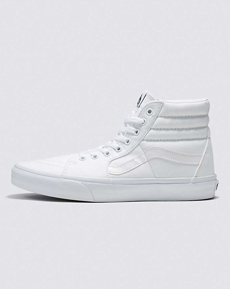 Vans Sk8-Hi Canvas Schuhe Damen Weiß | Österreich LSTHZK685