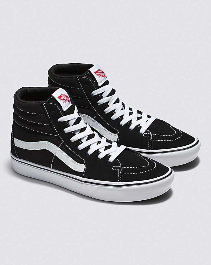 Vans Sk8-Hi ComfyCush Schuhe Damen Schwarz Weiß | Österreich ZCJSEQ085