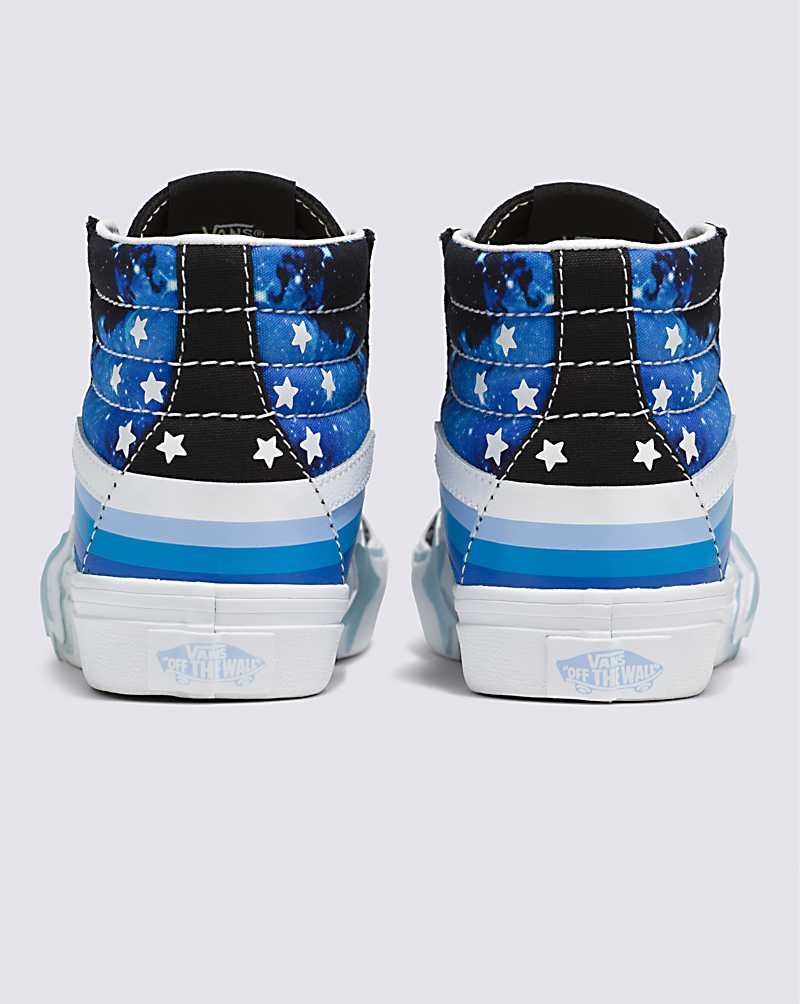 Vans Sk8-Hi Glow Rainbow Star Schuhe Kinder Schwarz Blau | Österreich WJZOMG543