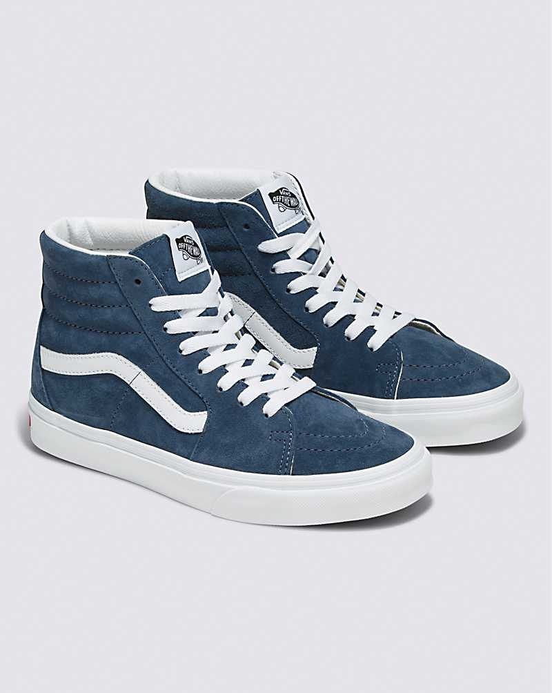 Vans Sk8-Hi Pig Wildleder Schuhe Damen Indigo | Österreich JXIQDF134