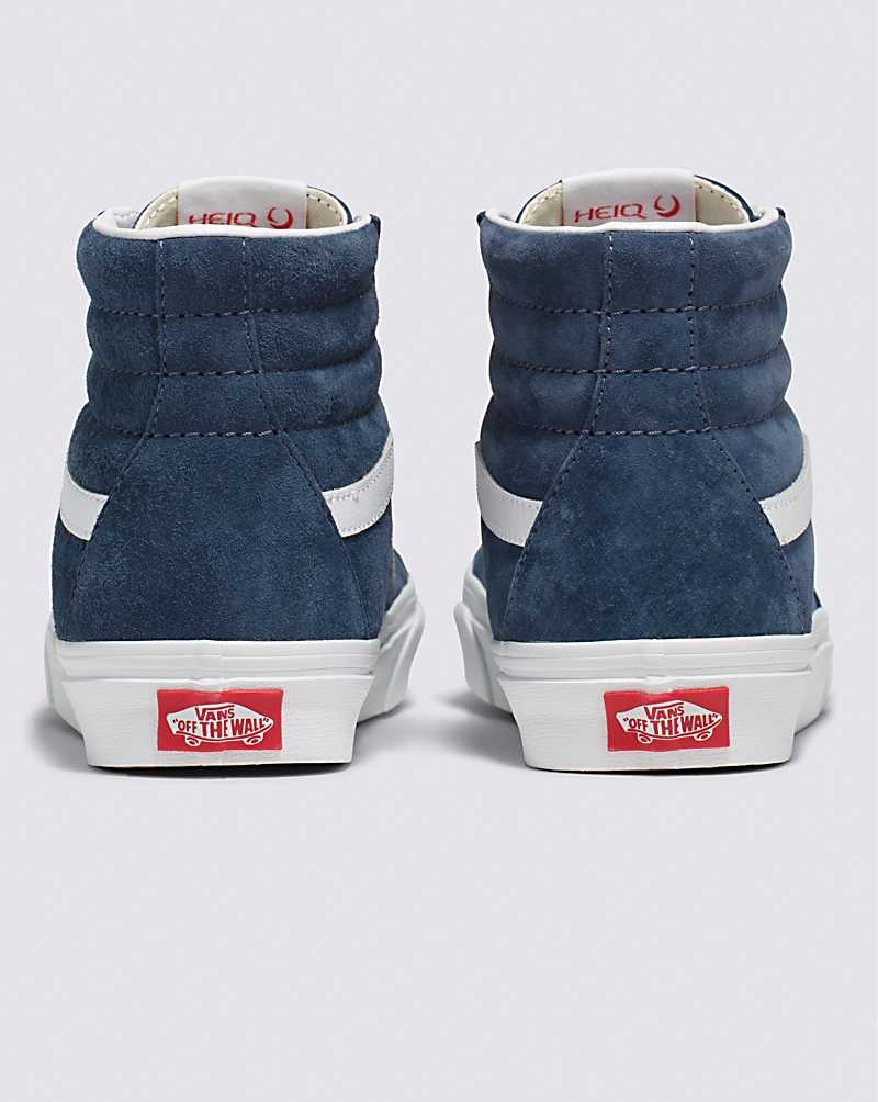 Vans Sk8-Hi Pig Wildleder Schuhe Damen Indigo | Österreich JXIQDF134