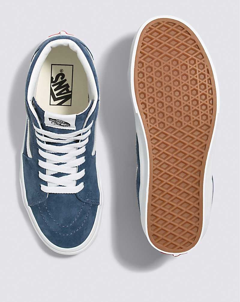 Vans Sk8-Hi Pig Wildleder Schuhe Herren Indigo | Österreich UNFSAH790