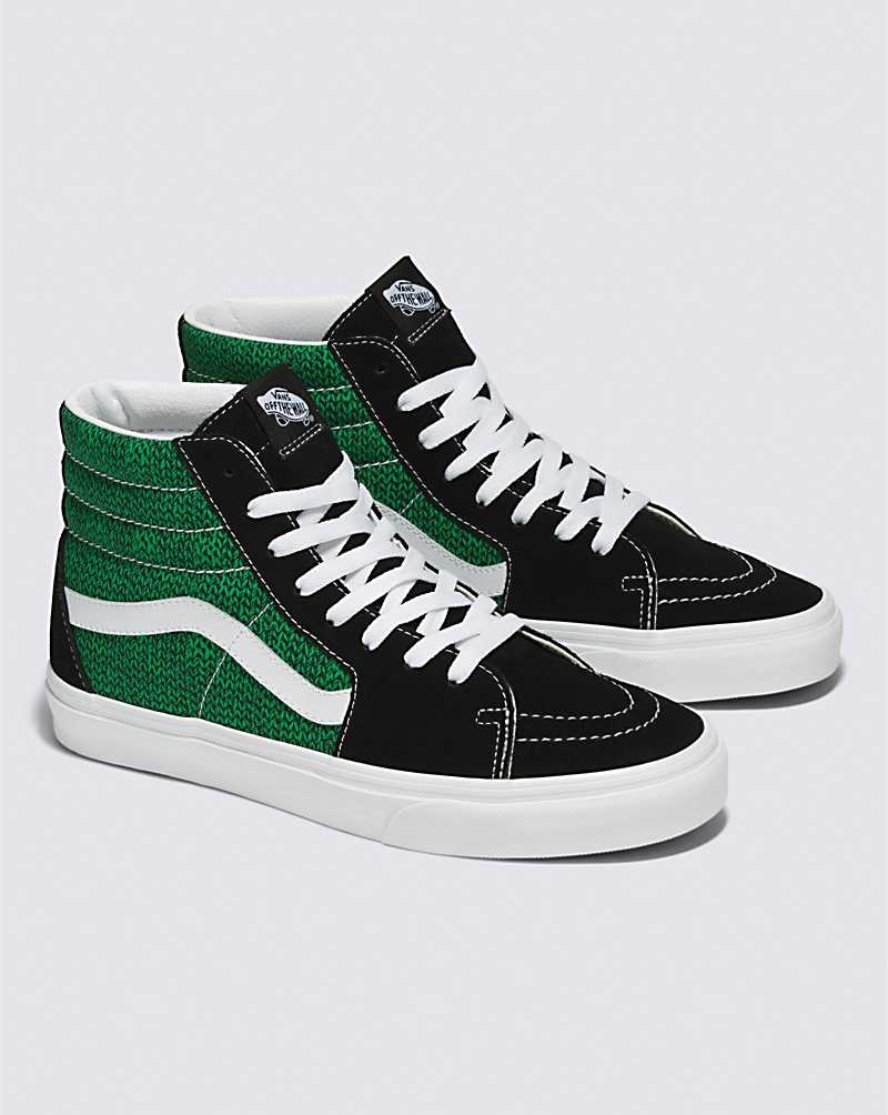 Vans Sk8-Hi Schuhe Damen Schwarz Grün | Österreich PNTEQL468