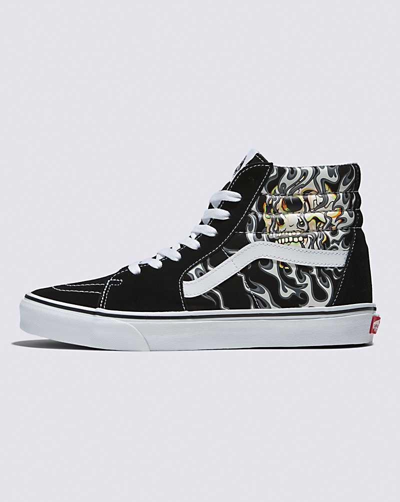 Vans Sk8-Hi Schuhe Damen Schwarz Weiß | Österreich HAPFYM092