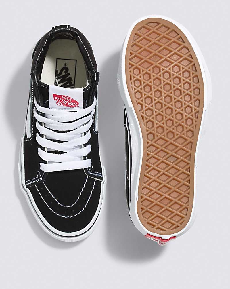 Vans Sk8-Hi Schuhe Kinder Schwarz Weiß | Österreich XCZNJA016