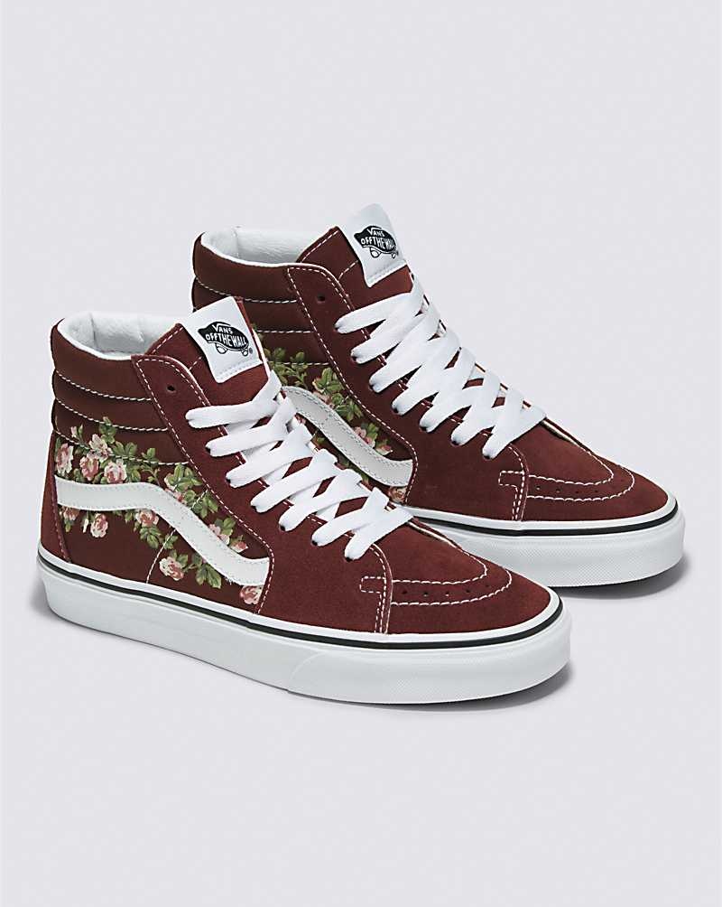 Vans Sk8-Hi Wallflower Floral Schuhe Damen Schokolade | Österreich MPSRGK235