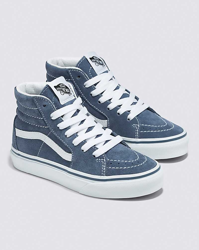 Vans Sk8-Hi Wildleder Schuhe Kinder Indigo | Österreich BCVGWL729