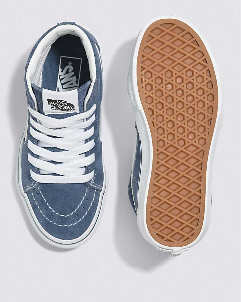 Vans Sk8-Hi Wildleder Schuhe Kinder Indigo | Österreich BCVGWL729