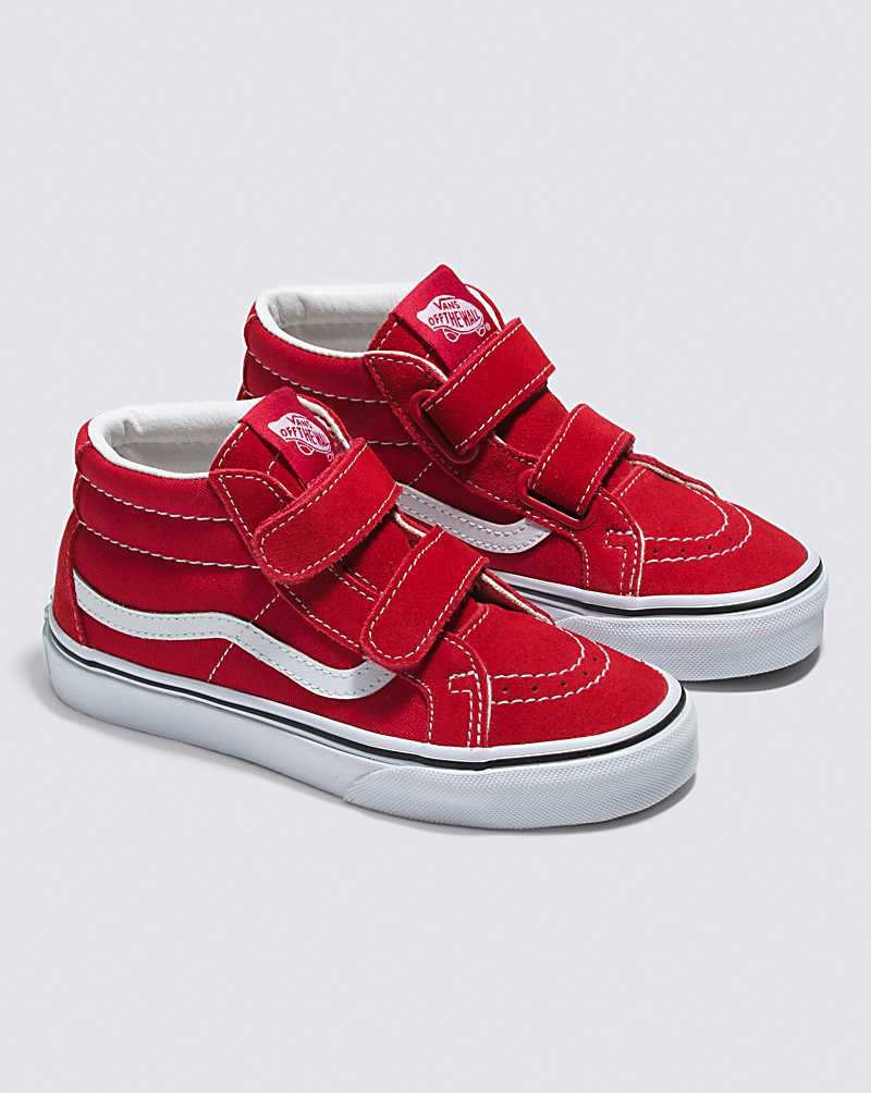 Vans Sk8-Mid Reissue V Schuhe Kinder Rot Weiß | Österreich JZYRNX250