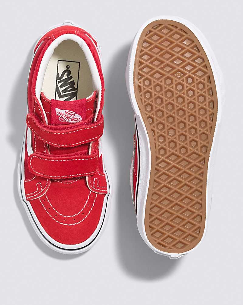 Vans Sk8-Mid Reissue V Schuhe Kinder Rot Weiß | Österreich JZYRNX250