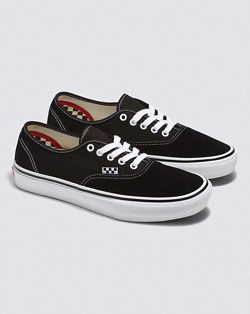 Vans Skate Authentic Skateschuhe Damen Schwarz Weiß | Österreich BVQPHR016