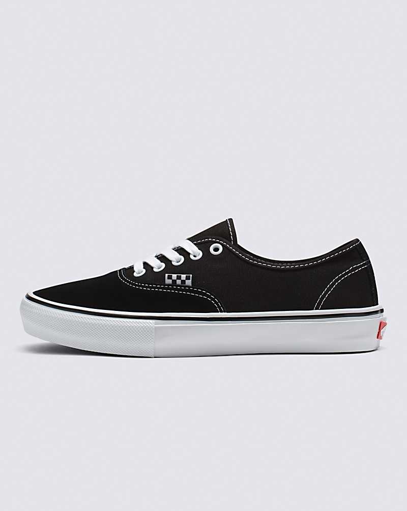 Vans Skate Authentic Skateschuhe Damen Schwarz Weiß | Österreich BVQPHR016