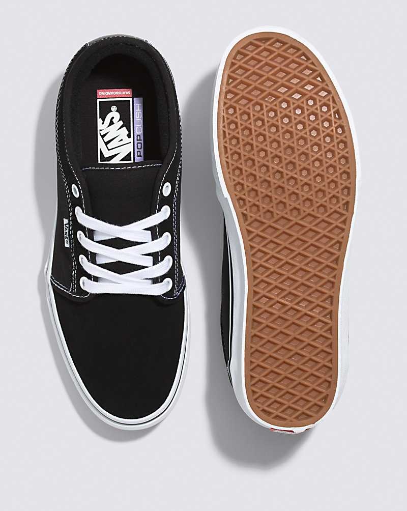 Vans Skate Chukka Low Skateschuhe Herren Schwarz Weiß | Österreich LYSNWK092