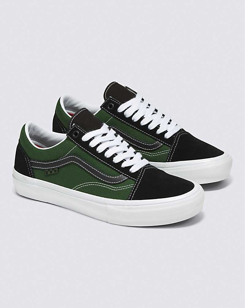 Vans Skate Old Skool Safari Skateschuhe Herren Schwarz Grün | Österreich TPUHSI852