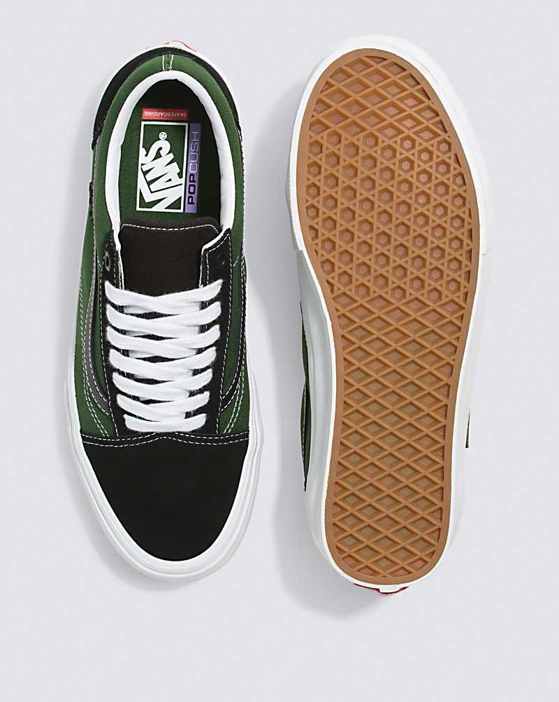 Vans Skate Old Skool Safari Skateschuhe Herren Schwarz Grün | Österreich TPUHSI852