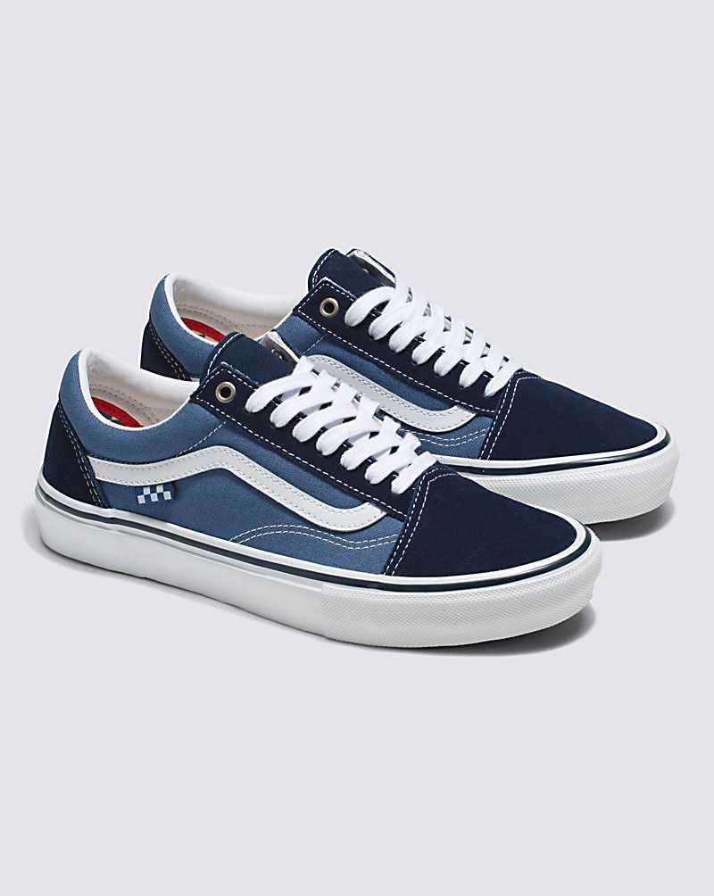 Vans Skate Old Skool Skateschuhe Herren Navy Weiß | Österreich YLHRQG246