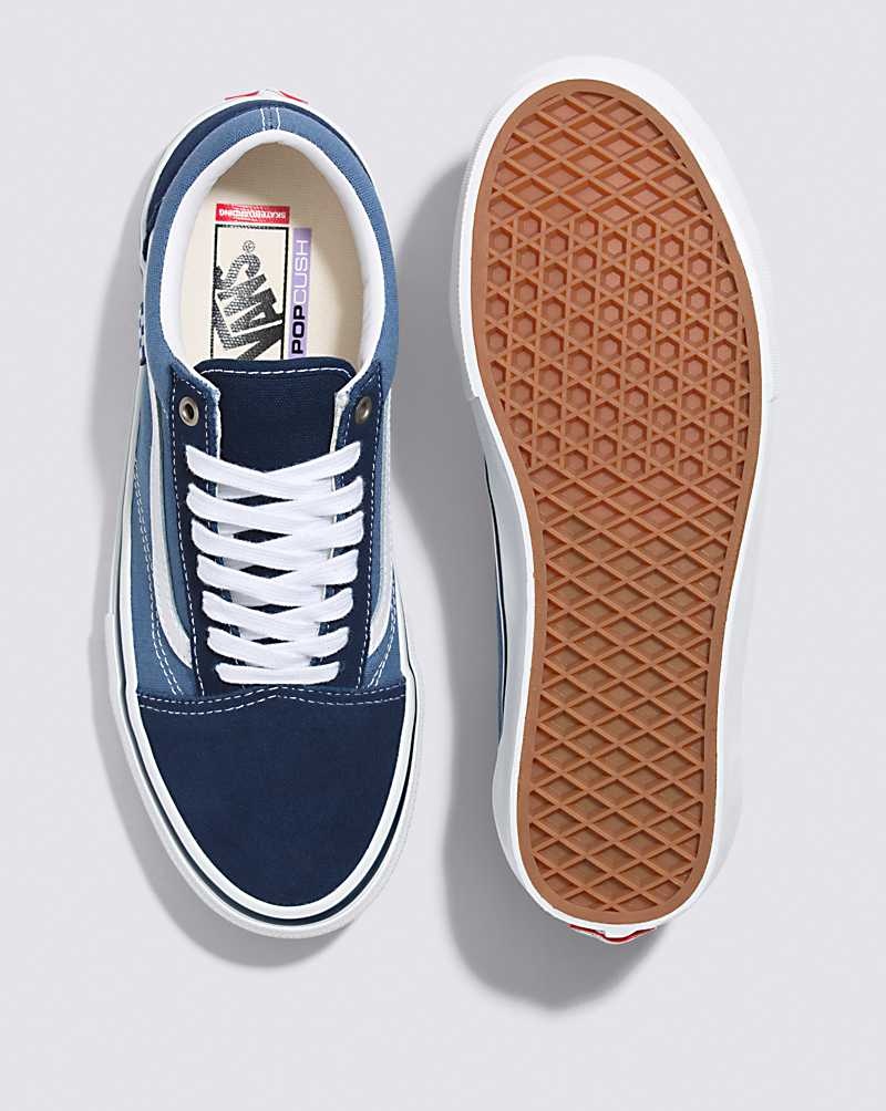 Vans Skate Old Skool Skateschuhe Herren Navy Weiß | Österreich YLHRQG246