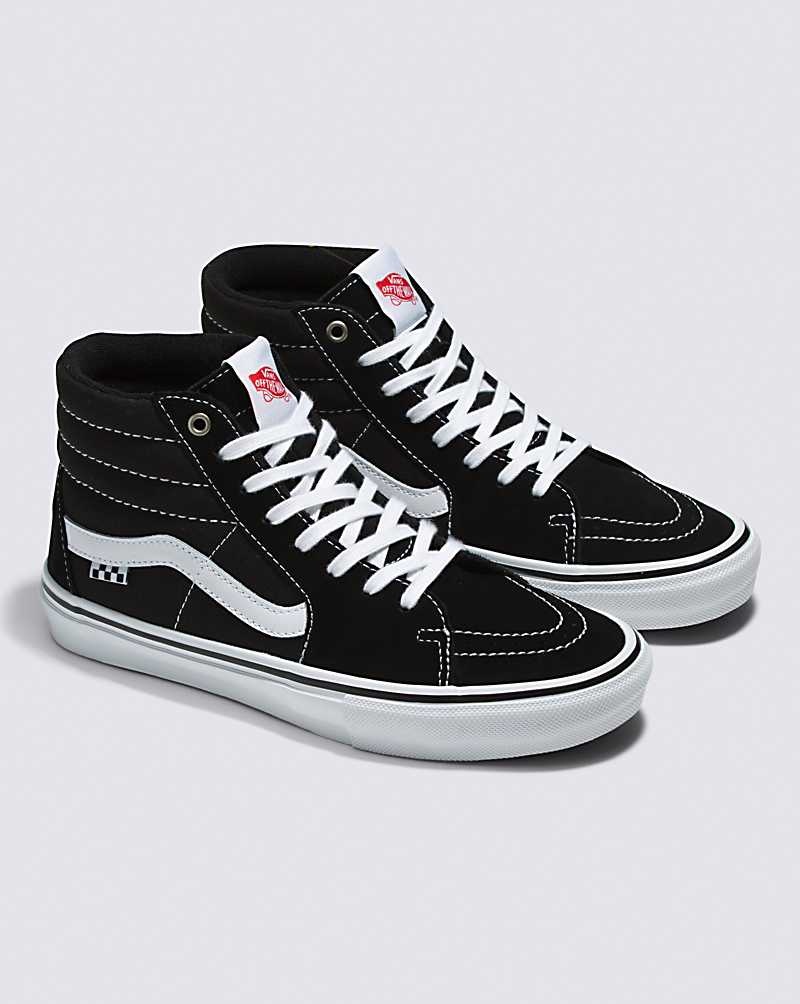 Vans Skate Sk8-Hi Skateschuhe Herren Schwarz Weiß | Österreich XRKSFV482