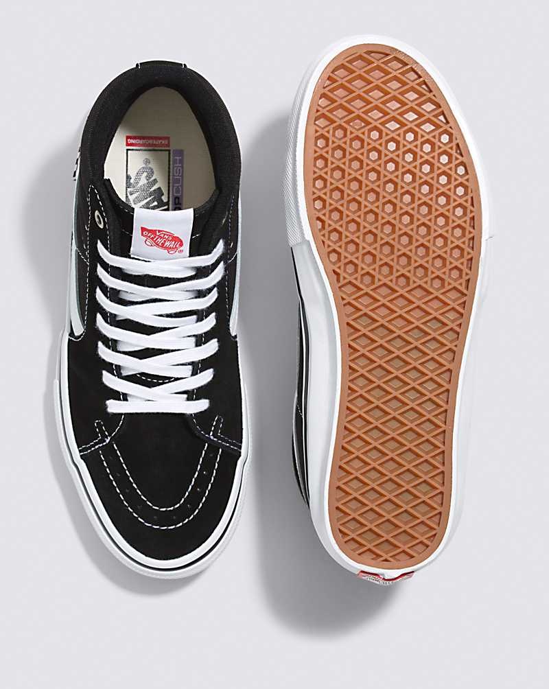 Vans Skate Sk8-Hi Skateschuhe Herren Schwarz Weiß | Österreich XRKSFV482