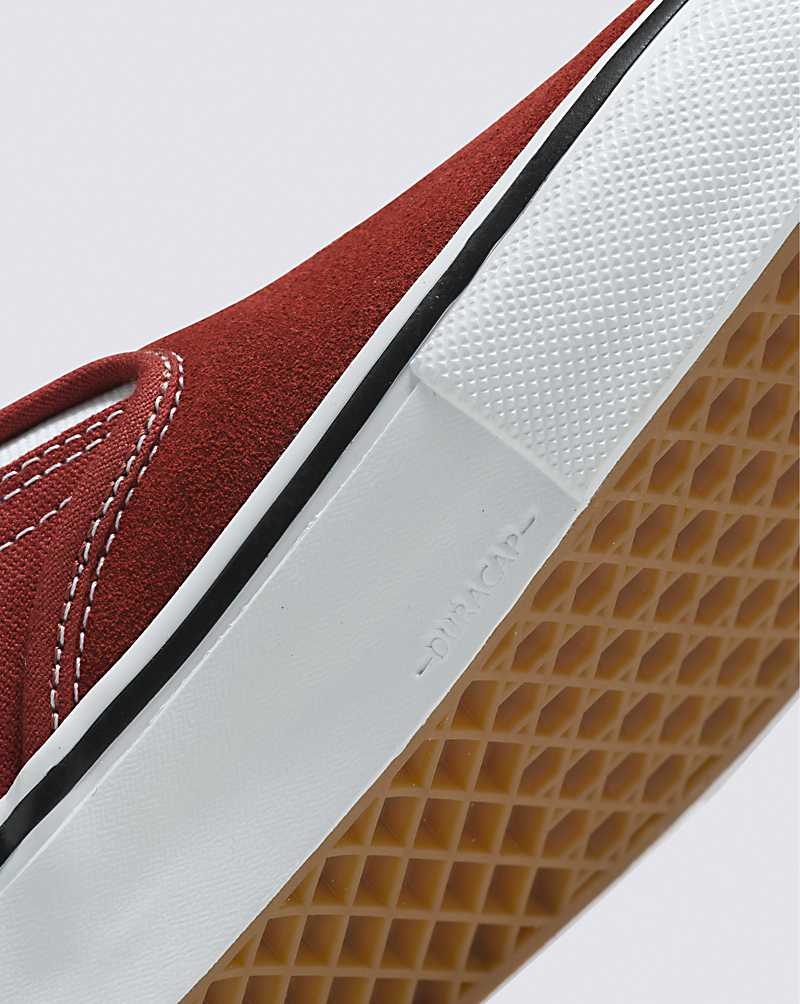 Vans Skate Slip-On Skateschuhe Damen Dunkelrot | Österreich VHGATE850