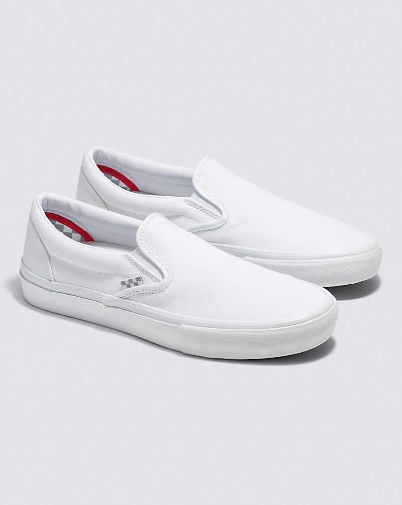 Vans Skate Slip-On Skateschuhe Damen Weiß | Österreich YETXMO069