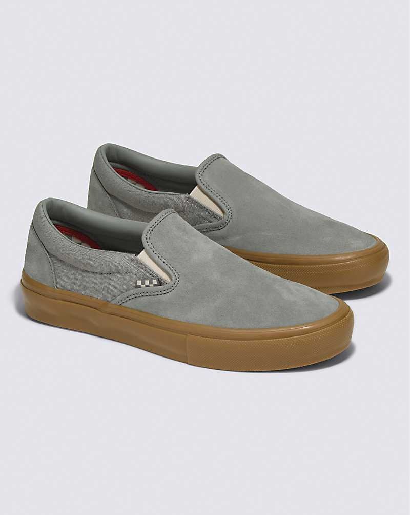 Vans Skate Slip-On Skateschuhe Herren Grau | Österreich SUZJCD624