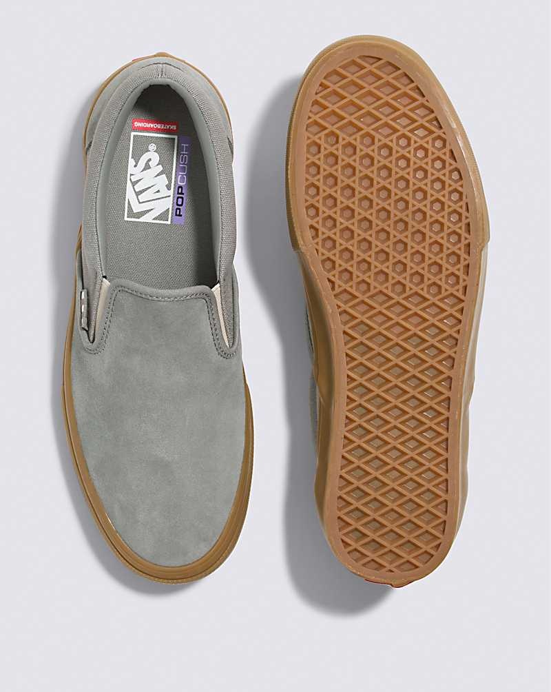 Vans Skate Slip-On Skateschuhe Herren Grau | Österreich SUZJCD624