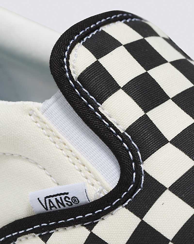 Vans Slip-On ComfyCush Checkerboard Schuhe Damen Schwarz Weiß | Österreich XOENKM728