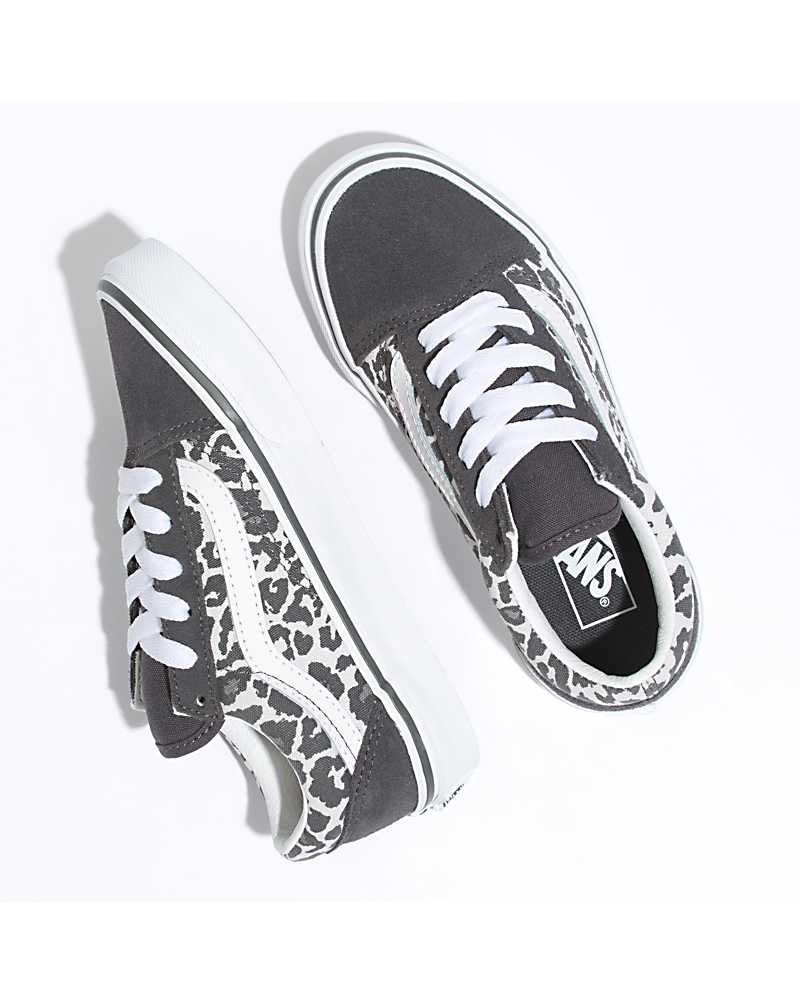 Vans Snow Leopard Old Skool Schuhe Kinder Grau | Österreich NRIHCS806