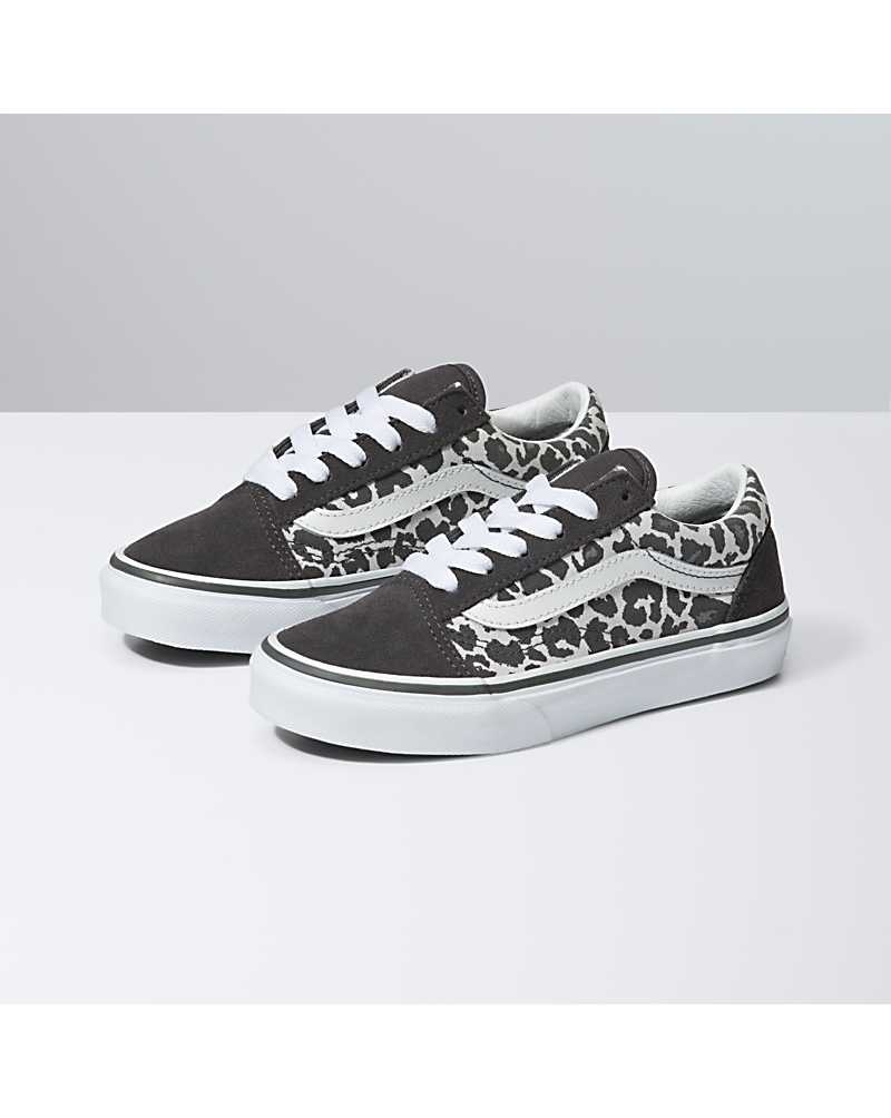 Vans Snow Leopard Old Skool Schuhe Kinder Grau | Österreich NRIHCS806