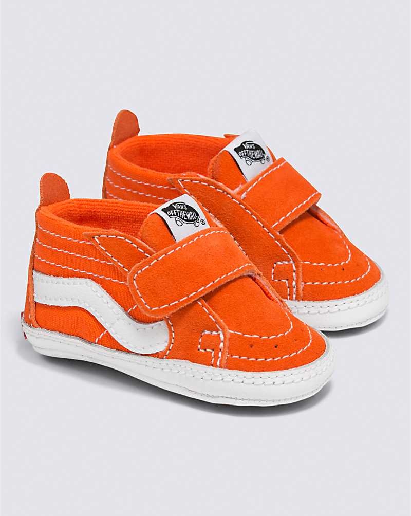 Vans Säugling Sk8-Hi Crib Schuhe Kinder Rot Orange | Österreich KMOETP190