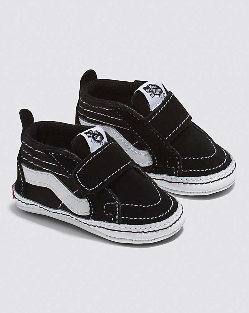 Vans Säugling Sk8-Hi Crib Schuhe Kinder Schwarz Weiß | Österreich QNGJKI193