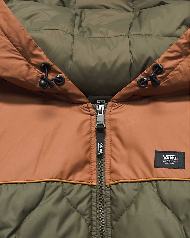 Vans Tobias Mit Kapuze Primaloft MTE-1 Jacke Damen Olivgrün | Österreich KCDBEY698