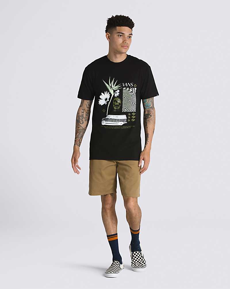 Vans Warped Vacation T-Shirt Herren Schwarz | Österreich NREUAB074