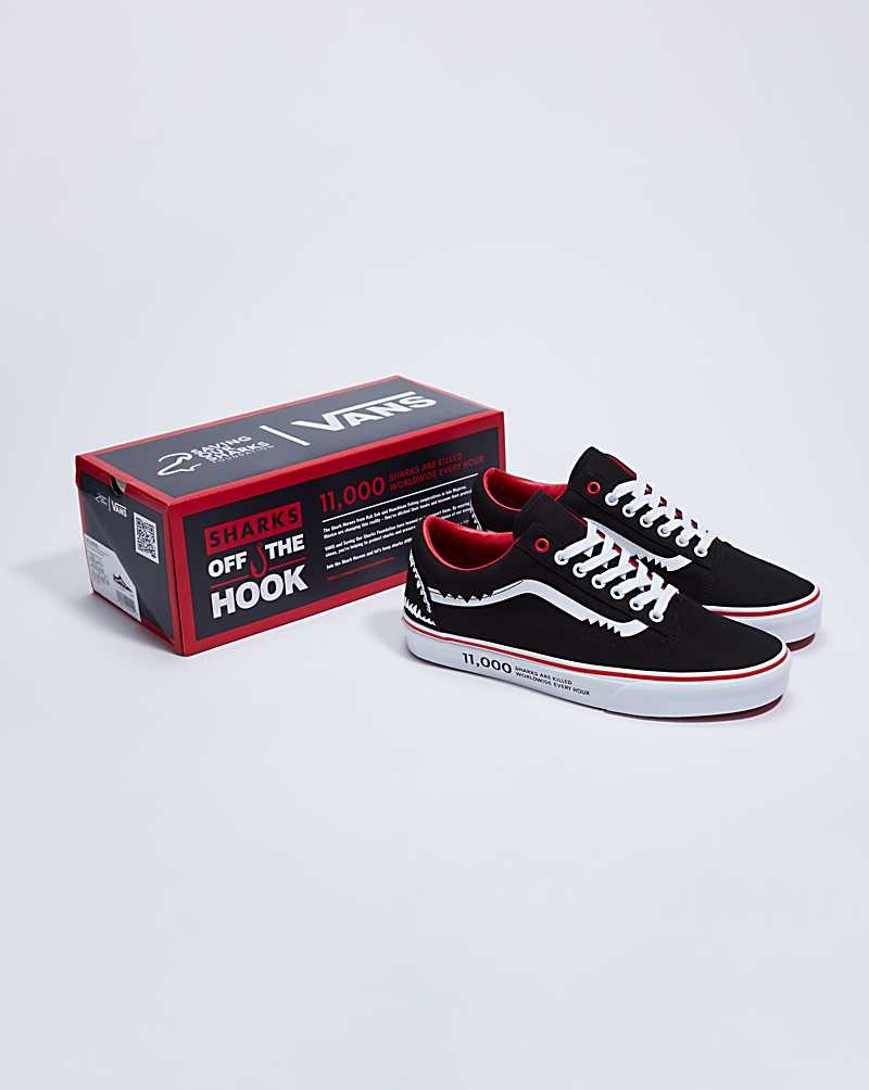 Vans X Saving Our Sharks Old Skool Schuhe Herren Rot | Österreich CERTJO489