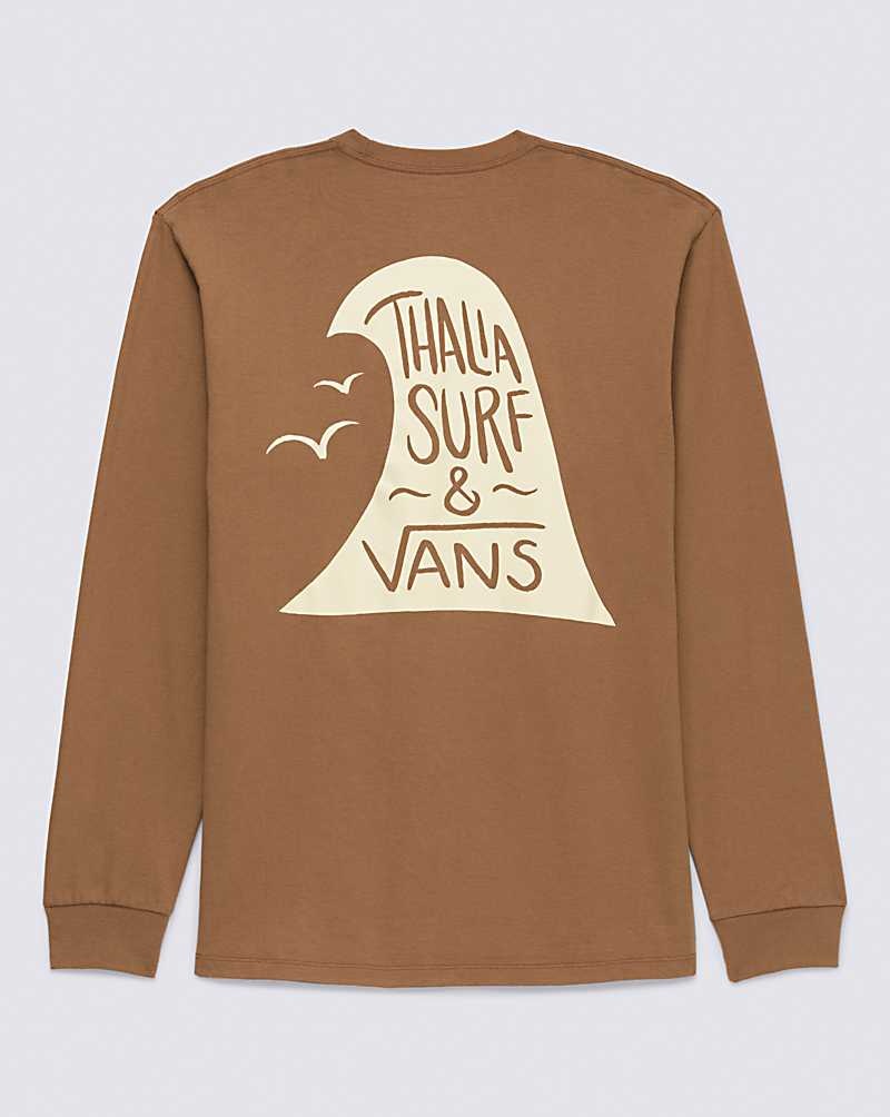 Vans X Thalia Hi Tide Long Sleeve T-Shirt Herren Braun | Österreich DUMCRQ912